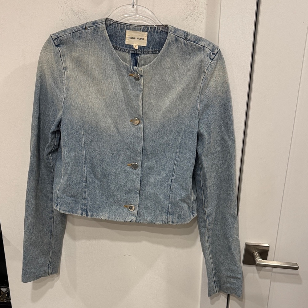 Loulou Studio Haro Faded Denim Jacket - Picture 3 of 5